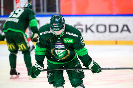 Färjestads Axel Bergkvist deppar