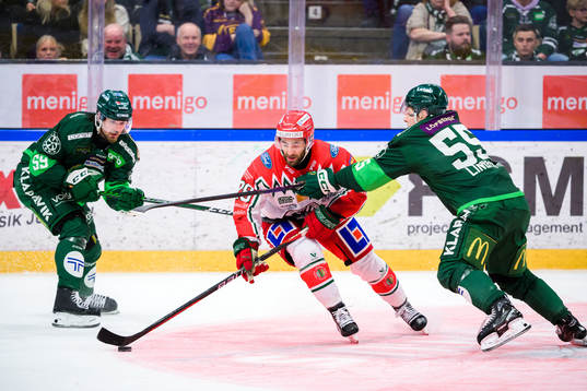Färjestads Linus Johansson och Max Lindroth