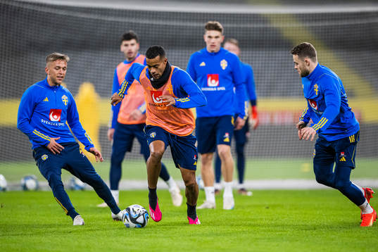 Robin Quaison of the Swedish national football team
