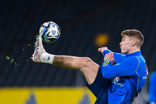 Viktor Gyökeres of the Swedish national football team