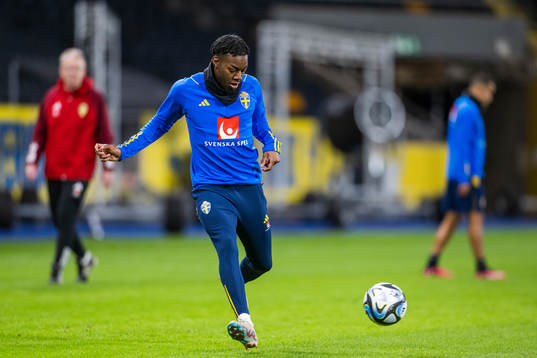 Anthony Elanga of the Swedish national football team