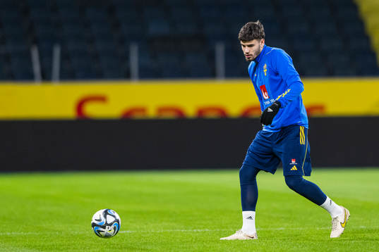 Edvin Kurtulus of the Swedish national football team