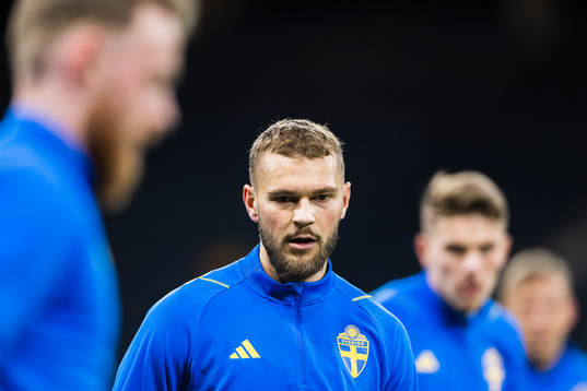 Jesper Karlström of the Swedish national football team