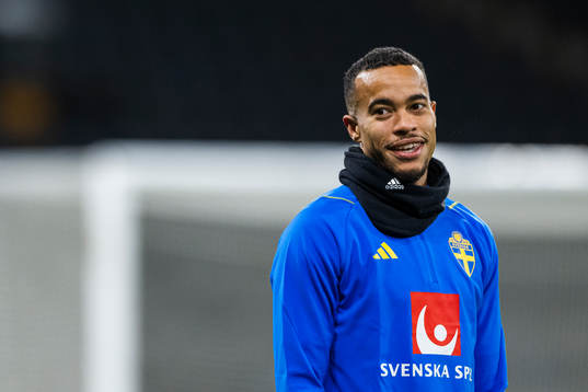 Robin Quaison of the Swedish national football team