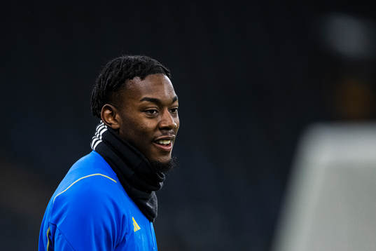 Anthony Elanga of the Swedish national football team
