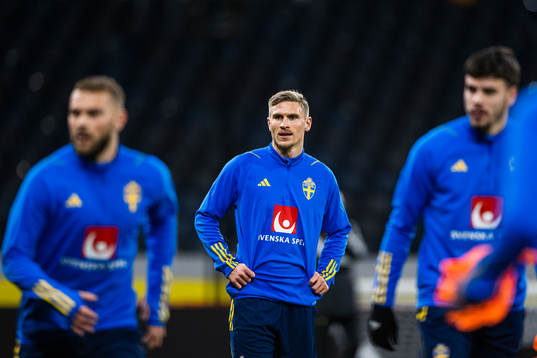 Carl Starfelt of the Swedish national football team