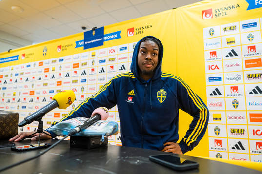Anthony Elanga of the Swedish national football team