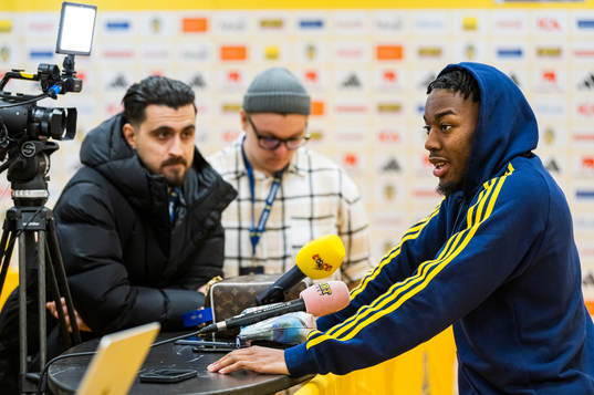 Anthony Elanga of the Swedish national football team