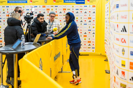 Anthony Elanga of the Swedish national football team