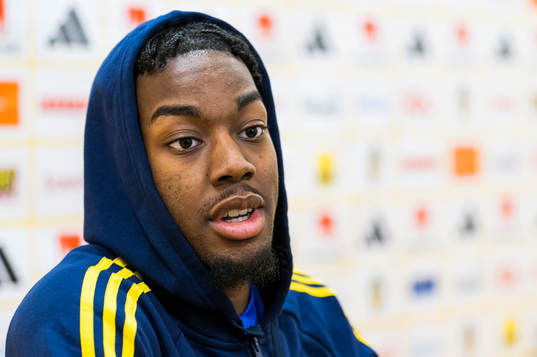 Anthony Elanga of the Swedish national football team
