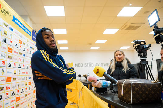 Anthony Elanga of the Swedish national football team