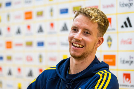 Samuel Gustafson of the Swedish national football team
