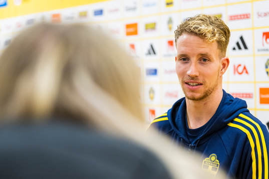 Samuel Gustafson of the Swedish national football team