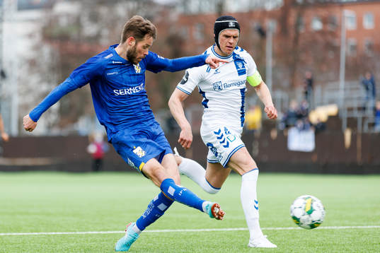IFK Göteborgs Emil Salomonsson och Sarpsborg 08s Björn