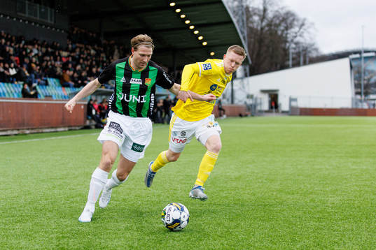 GAIS August Wängberg och Falkenbergs Lucas Sibelius