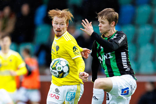 Falkenbergs Linus Borgström och GAIS Viktor Alexandersson