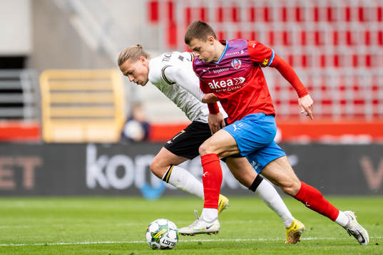 Helsingborgs Erik Ring och AIKs Viktor Fischer