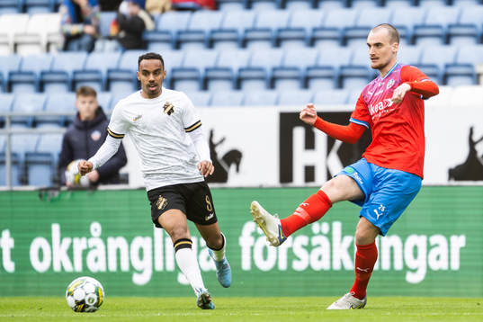 AIKs Bilal Hussein och Helsingborgs Adam Hellborg