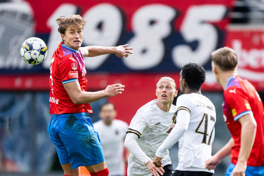 Helsingborgs Thomas Rogne och AIKs Viktor Fischer