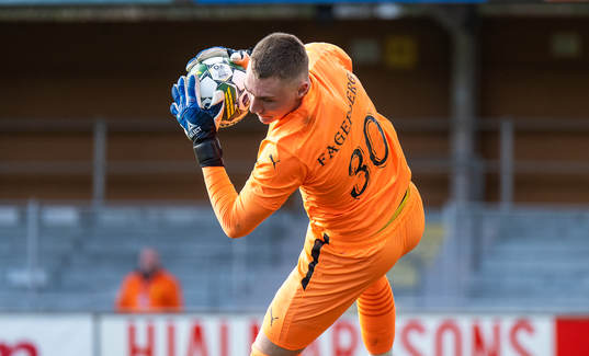 Mjällbys målvakt Hugo Fagerberg