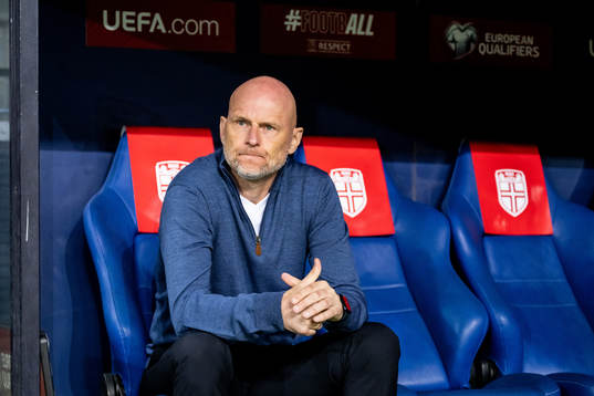 Head coach Ståle Solbakken of Norway