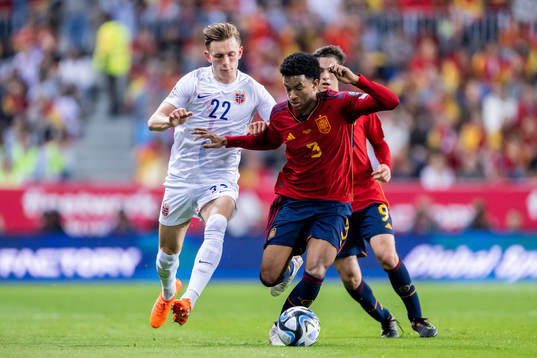 Marcus Holmgren Pedersen of Norway and Alejandro Balde of