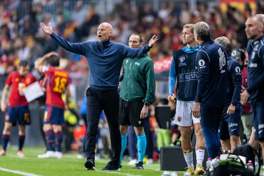 Head coach Ståle Solbakken of Norway reacts