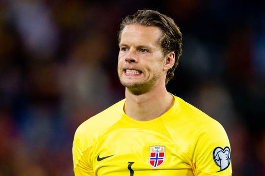 Goalkeeper Ørjan Håskjold Nyland of Norway