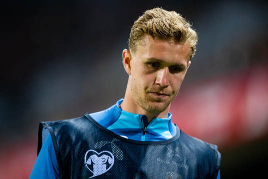 Ola Solbakken of Norway warms up