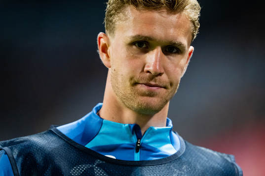 Ola Solbakken of Norway warms up
