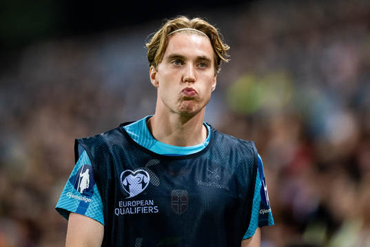 Kristian Thorstvedt of Norway warms up