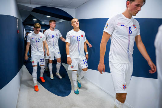 Leo Skiri Østigård of Norway at half-time