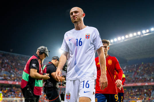 Fredrik Aursnes of Norway at half-time