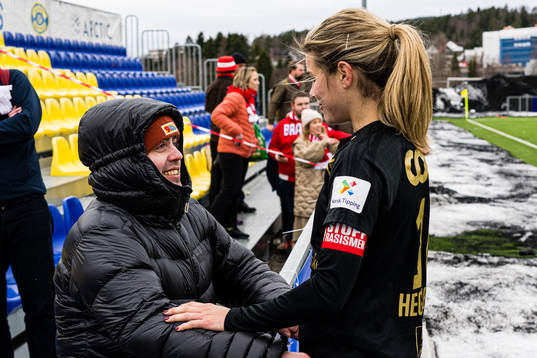 Markus Neby and Andrine Stolsmo Hegerberg of Brann