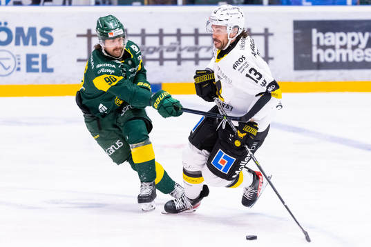 Björklövens Alex Hutchings och Västerås Trevor Cheek