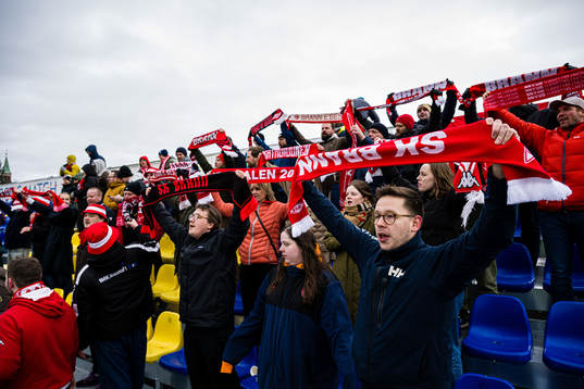 Spectators in the stands