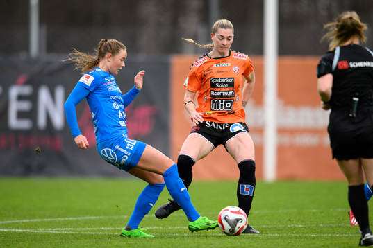 Kalmars Svea Rehnberg och Kristianstads Jordan Brewster
