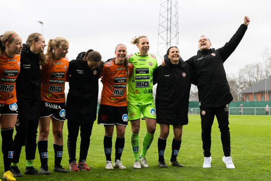 Kristianstads spelare jublar