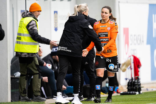 Kristianstads Alice Nilsson och tränare Elisabet