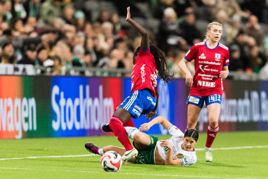 Vittsjös Sura Yekka och Hammarbys Kyra Cooney-Cross