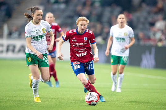 Hammarbys Vilde Hasund och Vittsjös Clare Polkinghorne
