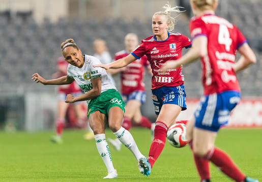 Hammarbys Madelen Janogy och Vittsjös Moa Karlsson
