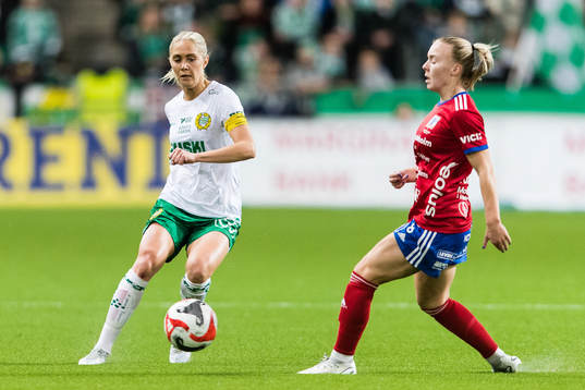 Hammarbys Alice Carlsson och Vittsjös Jutta Rantala