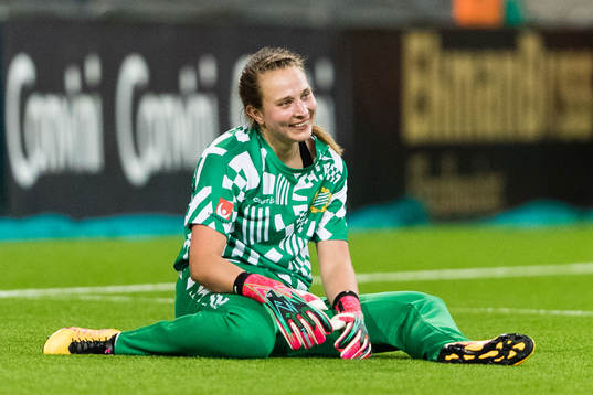 Hammarbys målvakt Anna Tamminen