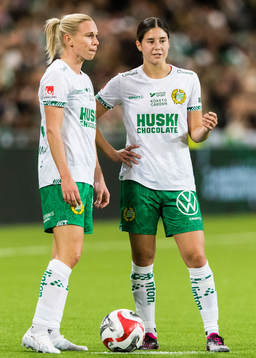 Hammarbys Jonna Andersson och Kyra Cooney-Cross