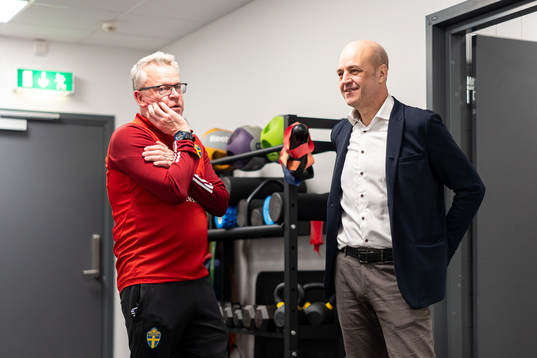 In this handout picture from the Swedish Football