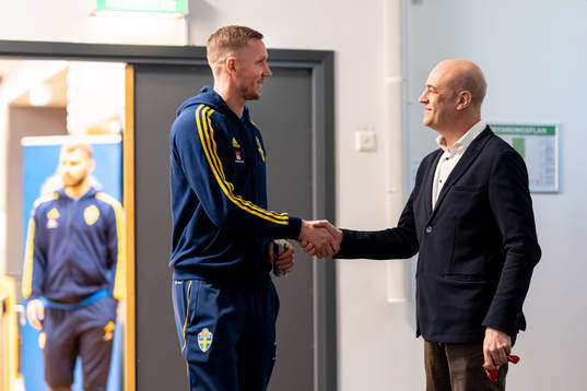 In this handout picture from the Swedish Football