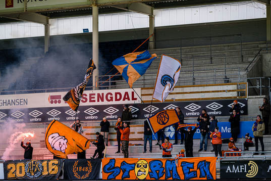 Spectators in the stands