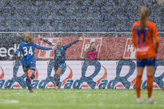 Martine Trollsås Fenger of Kolbotn celebrates