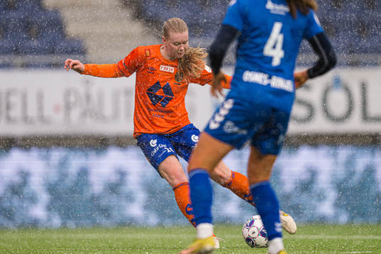 Karna Solskjær of AaFK Fortuna scores the 1-0 goal